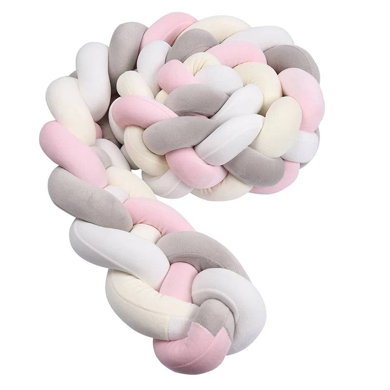 Braided Crib Bumper Cushion