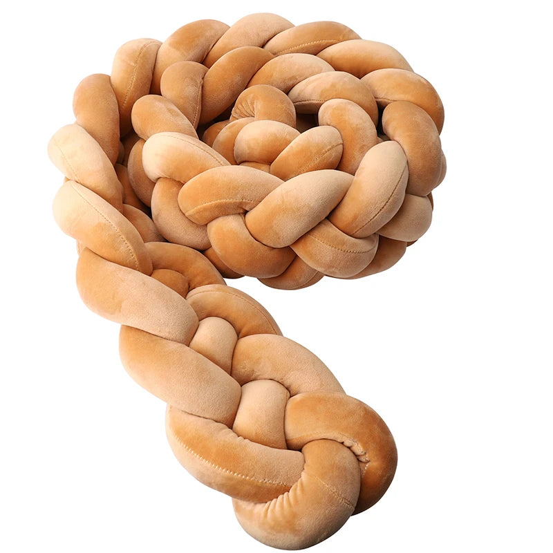 Braided Crib Bumper Cushion