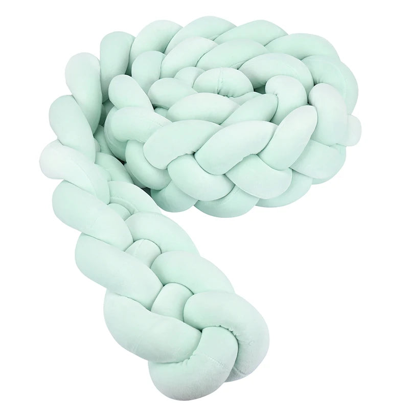 Braided Crib Bumper Cushion