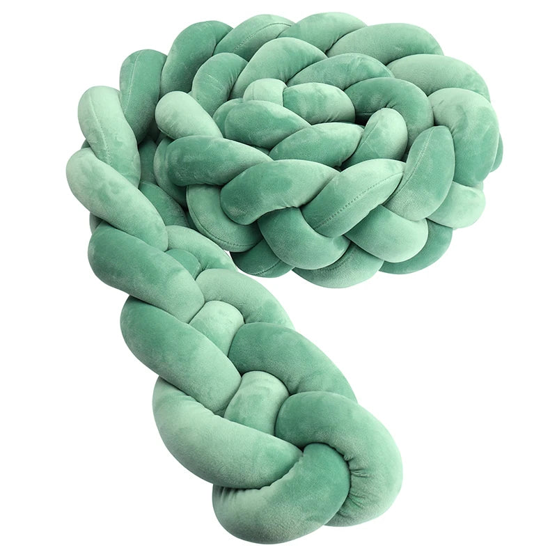 Braided Crib Bumper Cushion