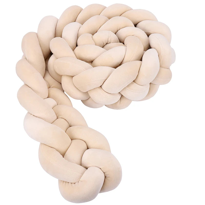 Braided Crib Bumper Cushion