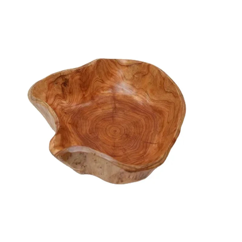 Handmade Natural Wood Serving Bowl