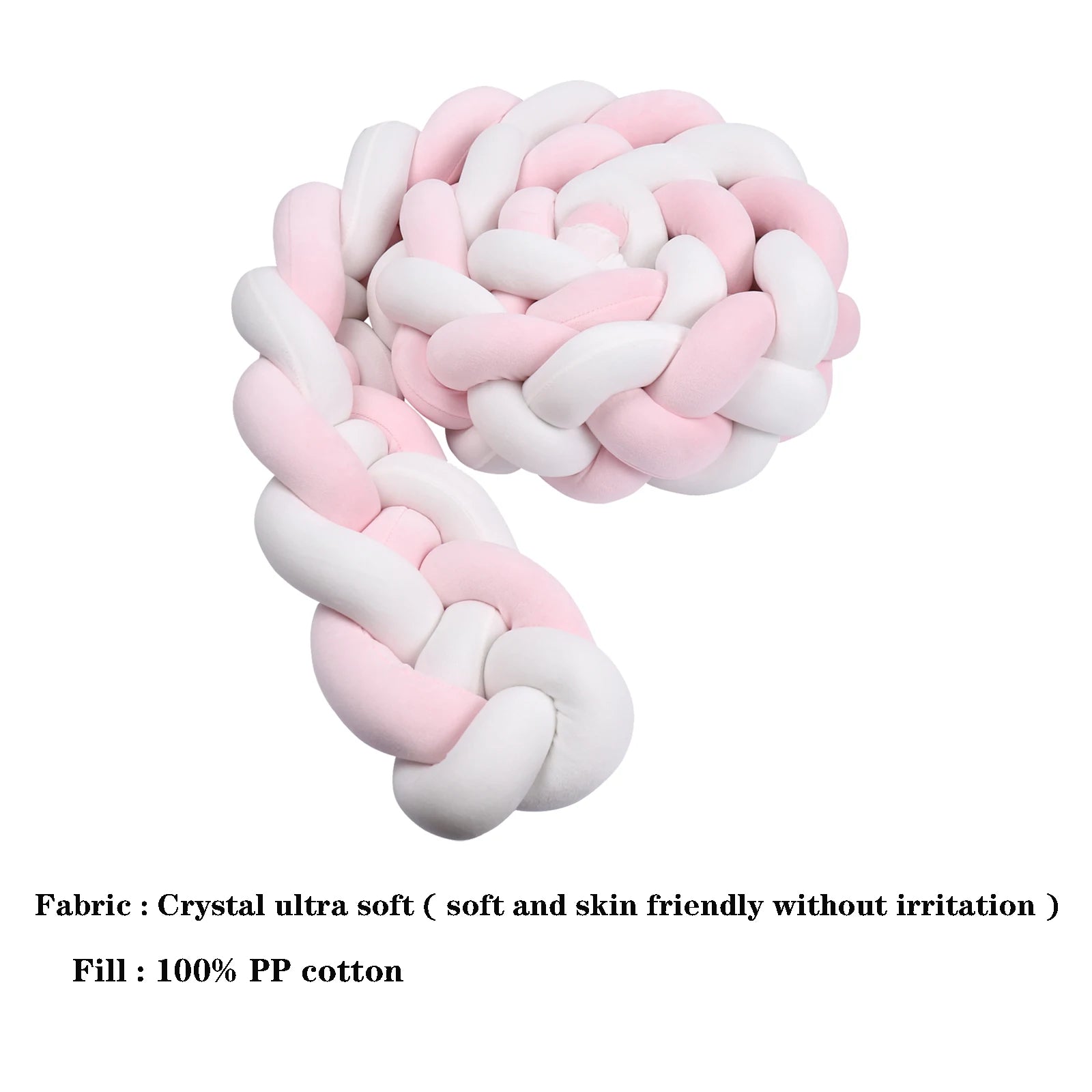 Braided Crib Bumper Cushion