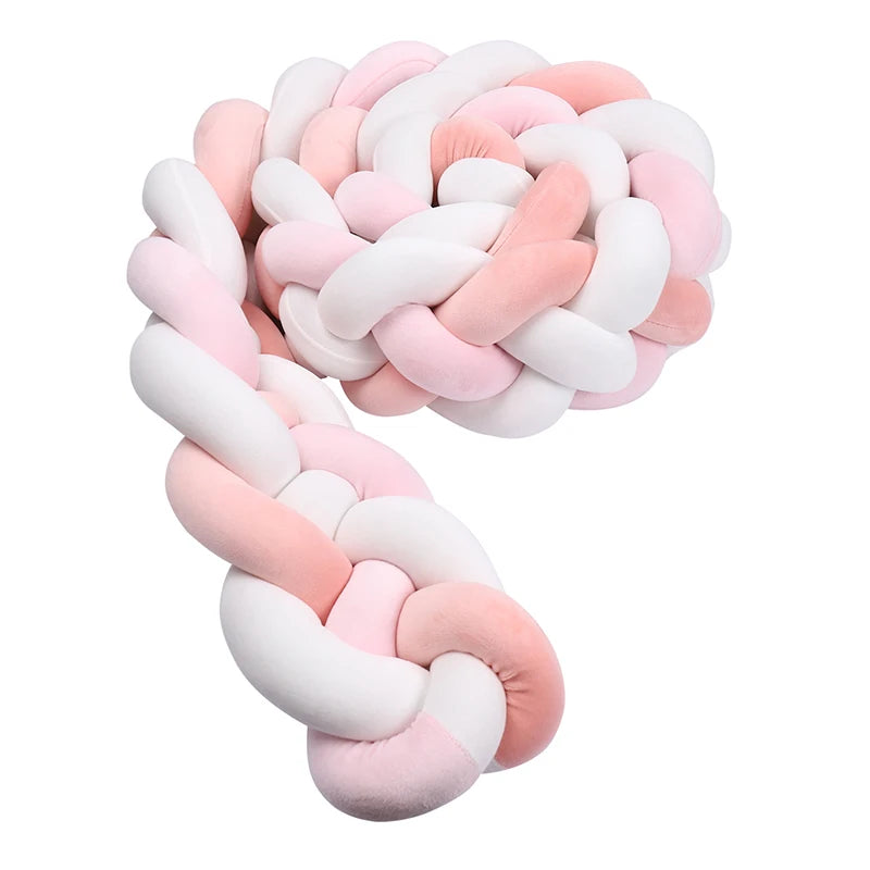Braided Crib Bumper Cushion
