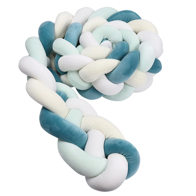 Braided Crib Bumper Cushion