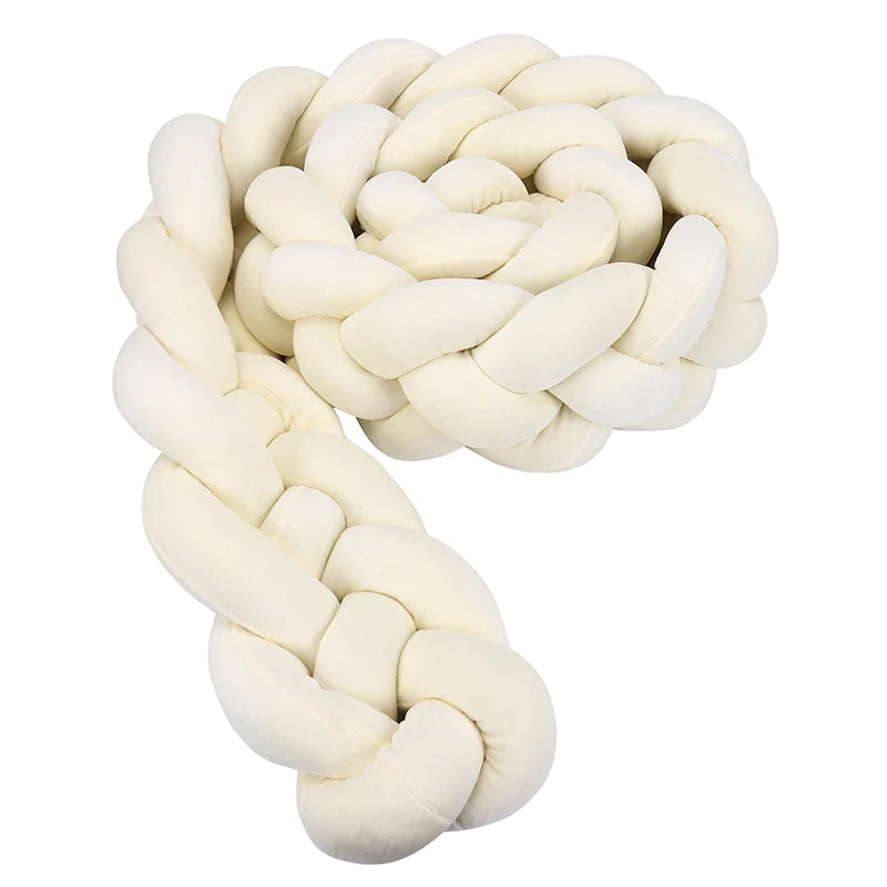 Braided Crib Bumper Cushion
