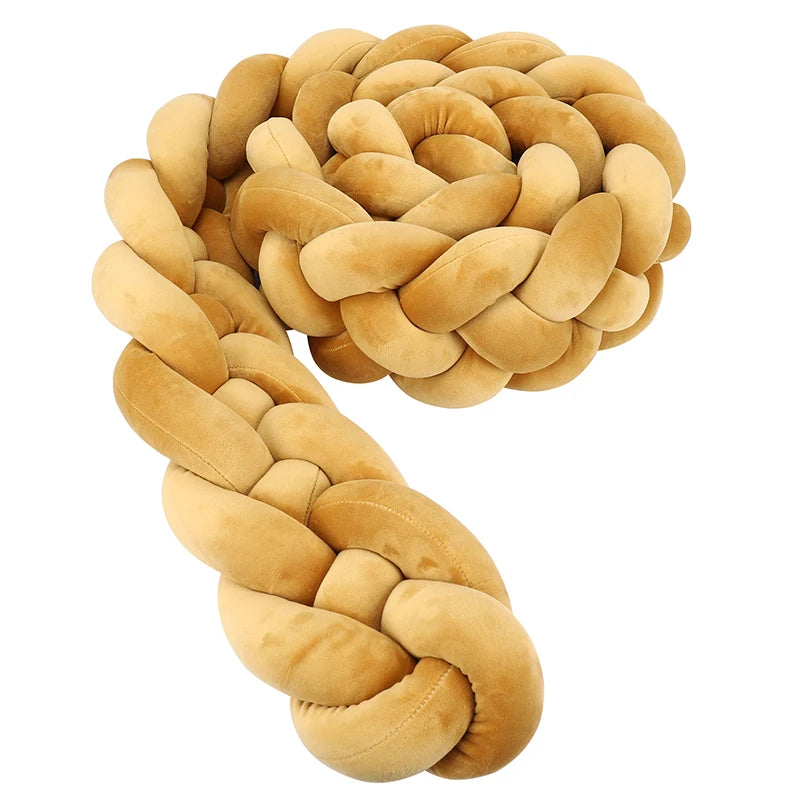 Braided Crib Bumper Cushion