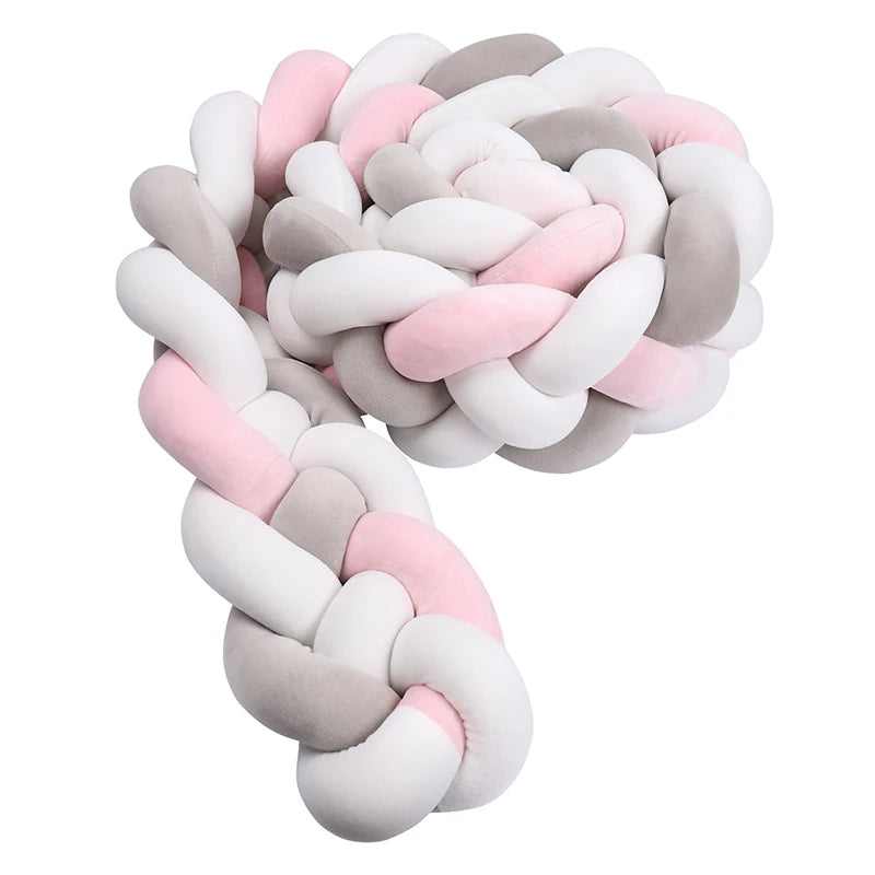 Braided Crib Bumper Cushion