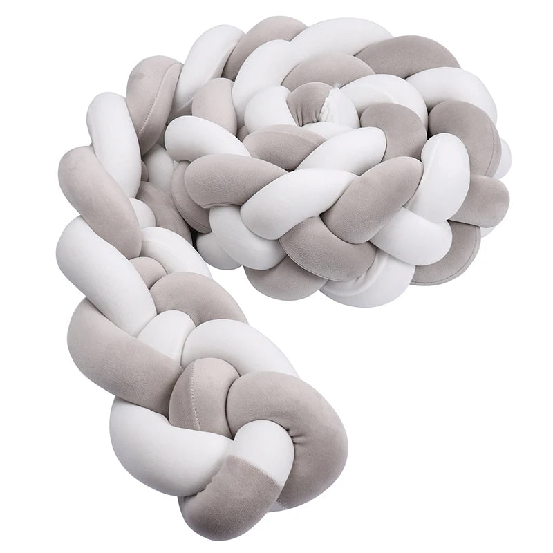 Braided Crib Bumper Cushion
