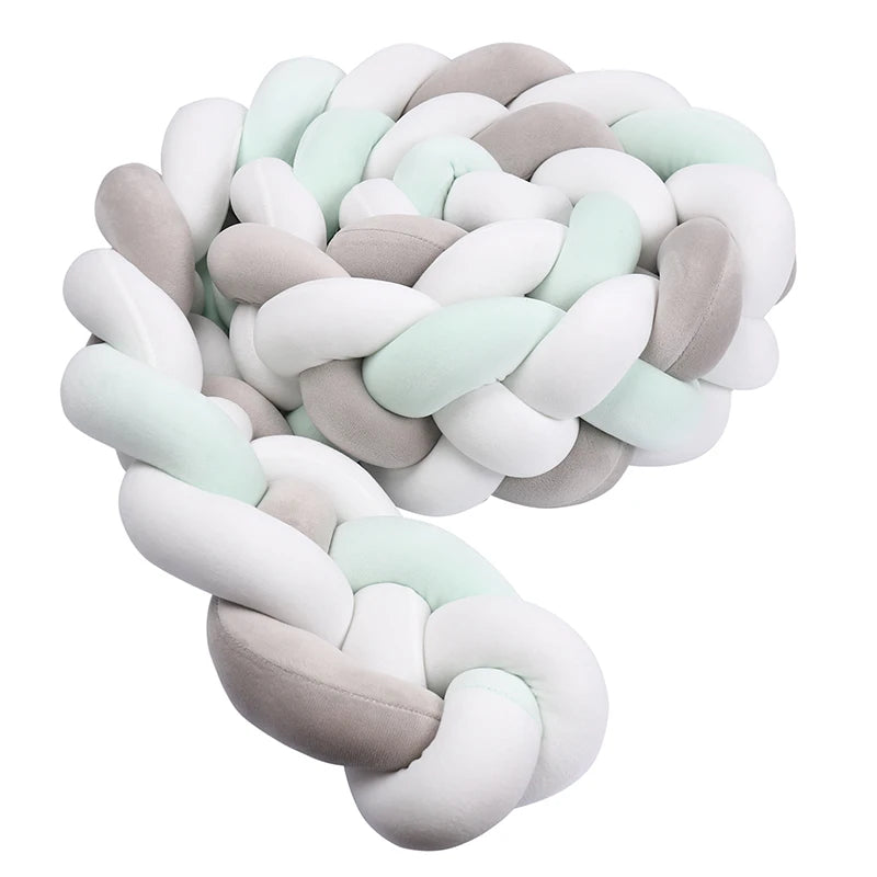 Braided Crib Bumper Cushion