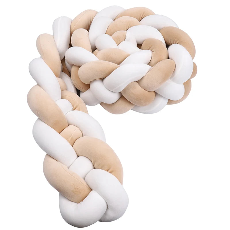 Braided Crib Bumper Cushion