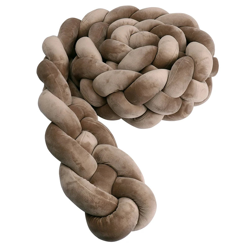 Braided Crib Bumper Cushion