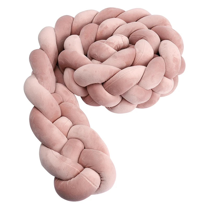 Braided Crib Bumper Cushion