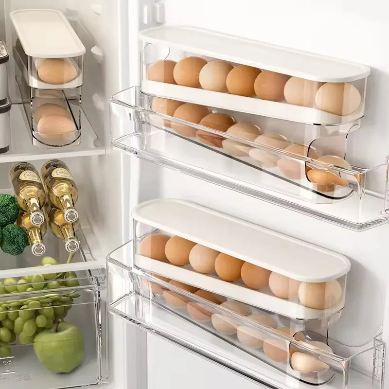 Slide-Out Automatic Egg Holder