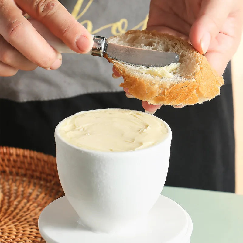 Ceramic Butter Jar with Lid