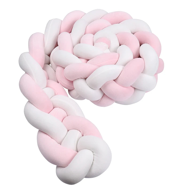 Braided Crib Bumper Cushion