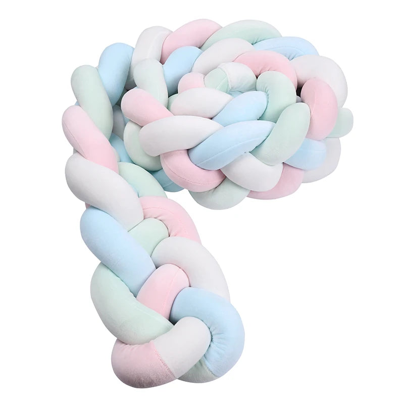 Braided Crib Bumper Cushion