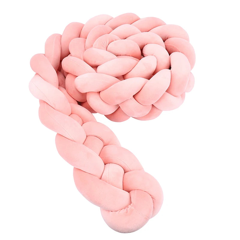Braided Crib Bumper Cushion